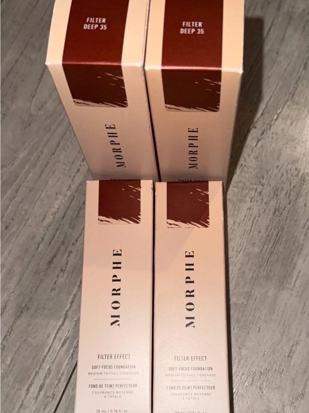 Morphe Filter Effect Soft-Focus Foundation - lot of 4 new